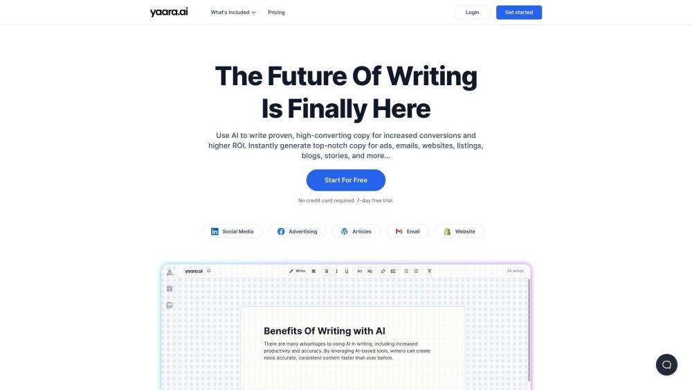 Yaara.ai: AI-Powered Tool for Fast, High-Quality Content Creation