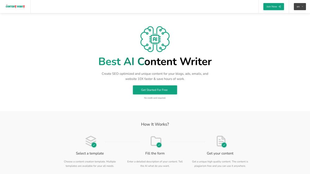 Content Robot: AI Blog, Article, Social Media Content Tool