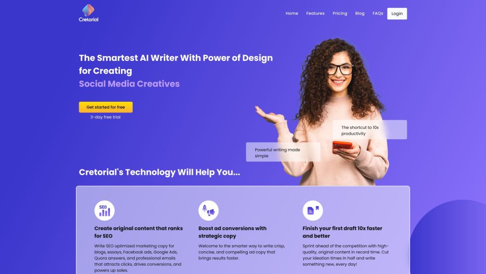 Cretorial AI Writer: Enhance Content, Boost Creativity