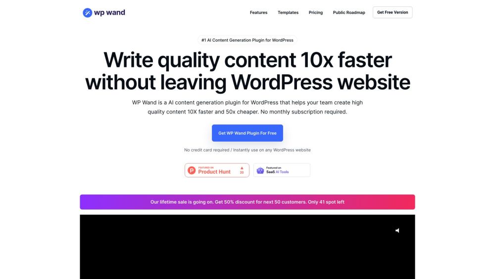 WP Wand: Speedy, Cost-Effective AI Content Tool for SEO