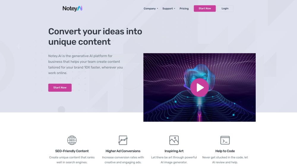 Notey.AI: AI Content Generator & Writer for Business