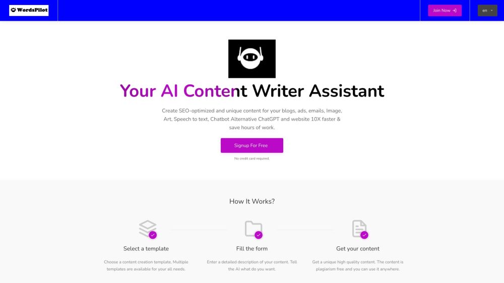 Wordspilot AI: AI Content Creator, Blog Writer, Chatbot