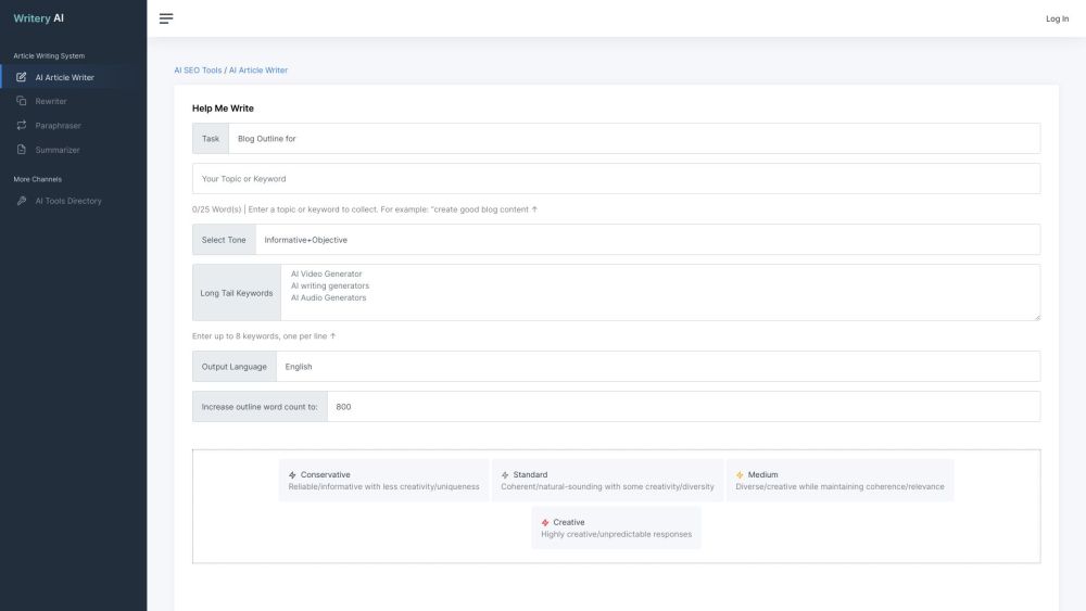 Writery AI : AI-Powered SEO-Friendly Blog & Article Generator