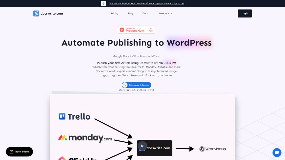 Docswrite: Publish from Google Docs to WordPress & More