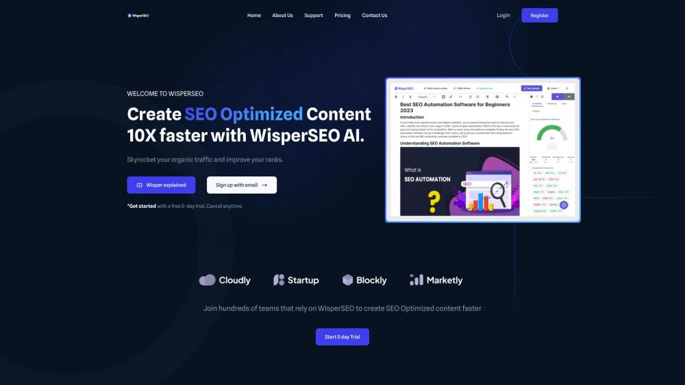 WisperSEO: AI Content, Keyword Tools, Competitor Analysis