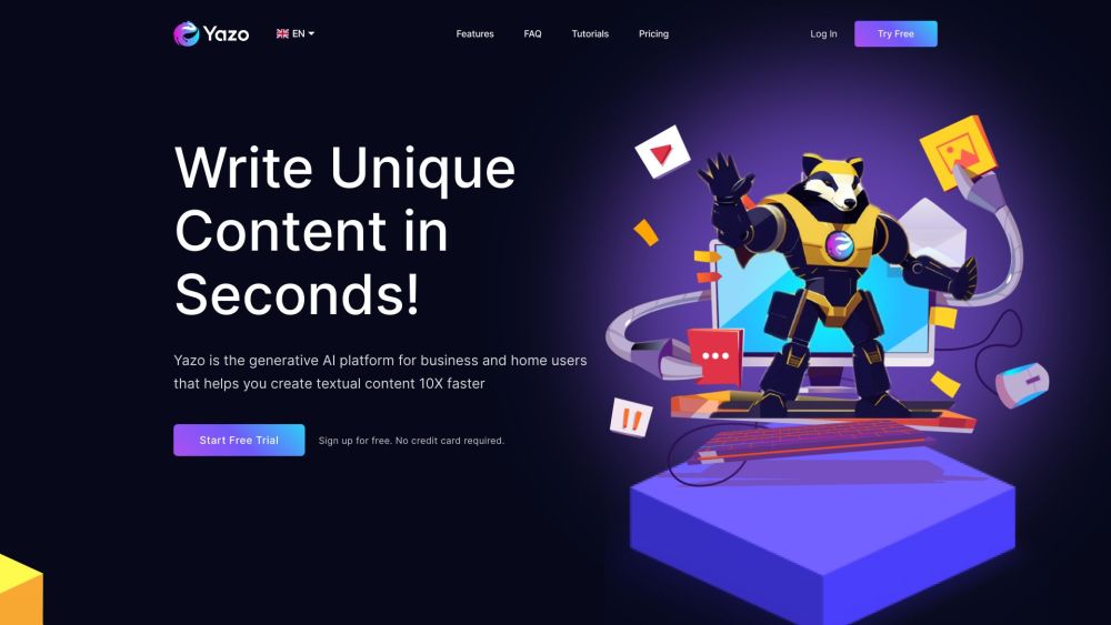 Yazo - AI Content Generator: Boost Your Marketing Copy