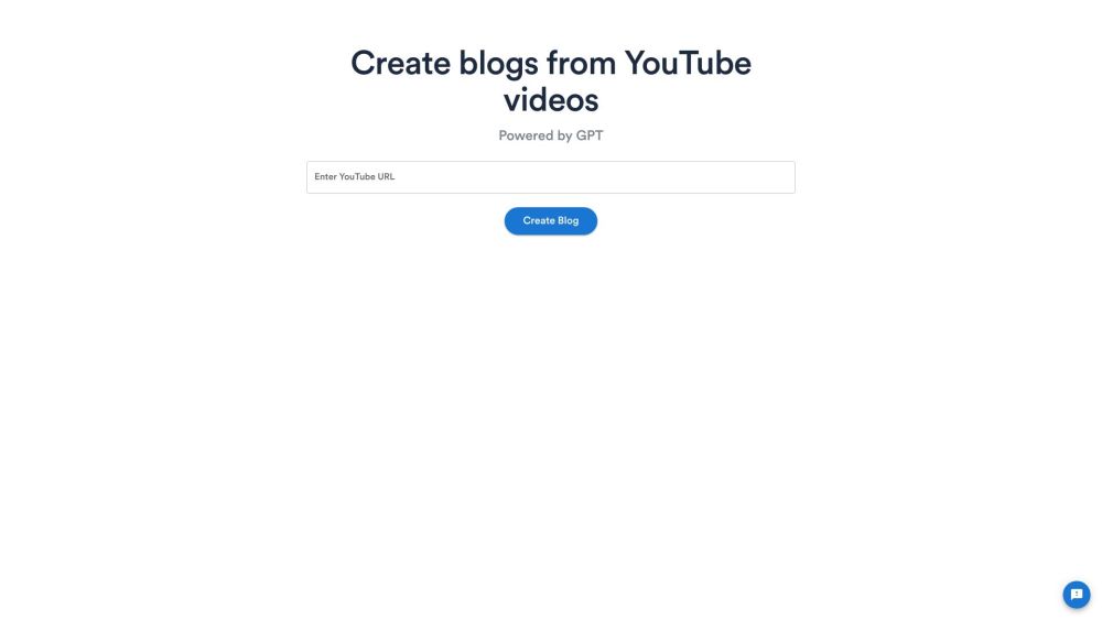 BlogFromVideo: Create High-Quality, SEO-Optimized Blogs Easily