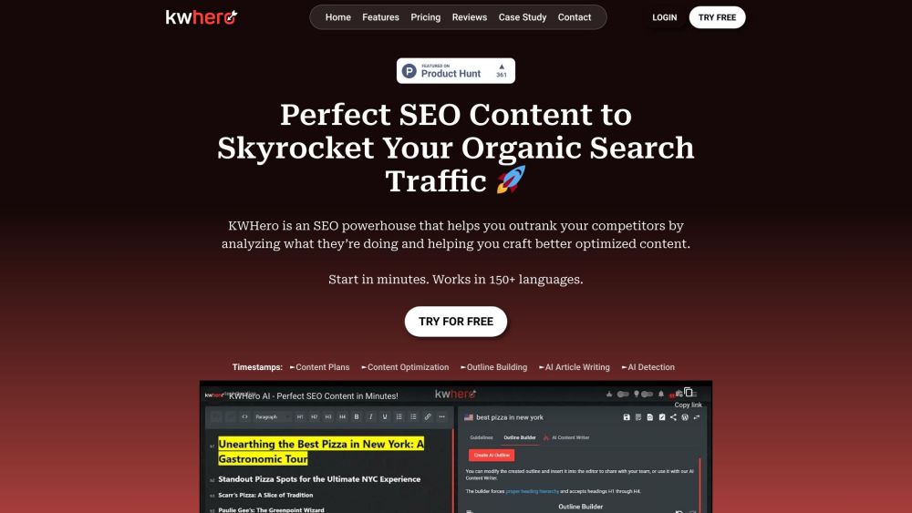 KWHero: Outrank Rivals, SEO Analysis & Content Boost