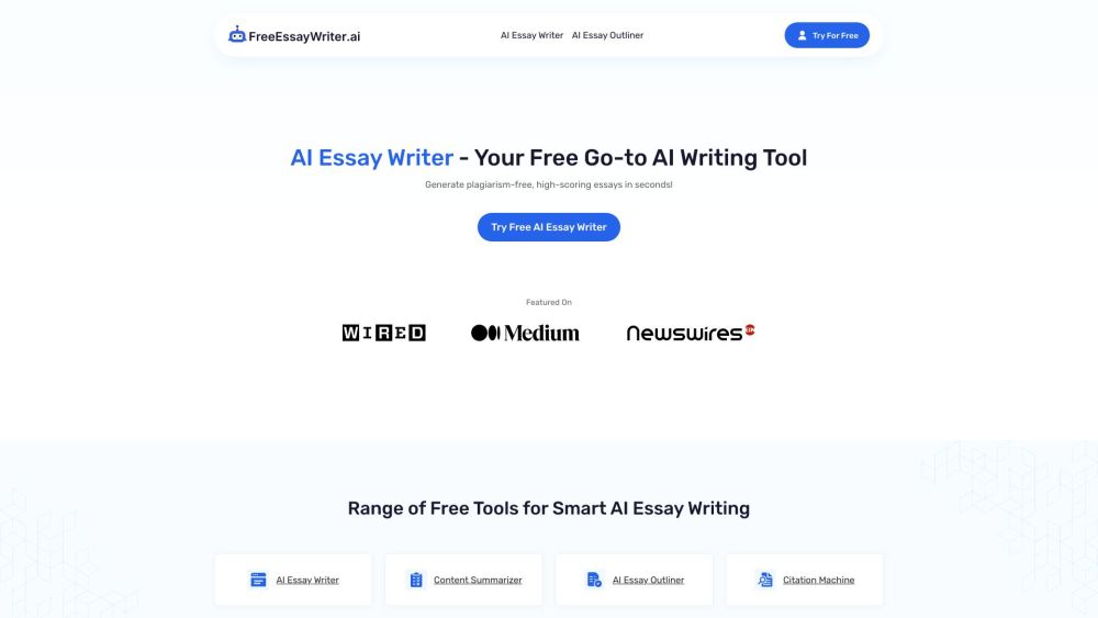 FreeEssayWriter.ai: AI Essay Bot with Scholarly Data