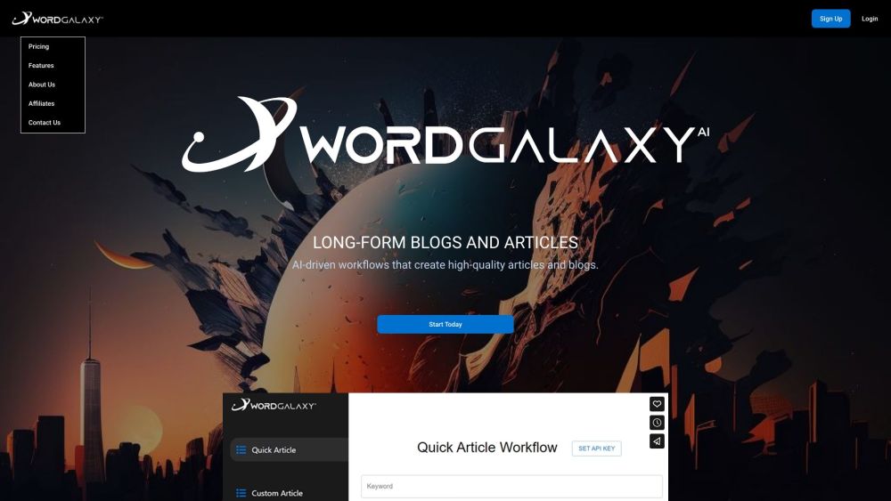 Wordgalaxy: Create High-Quality, SEO-Optimized Content