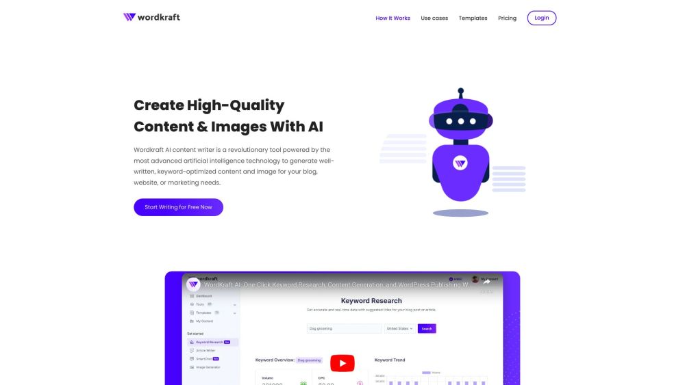 Wordkraft AI: Content & Image Generator for Marketers