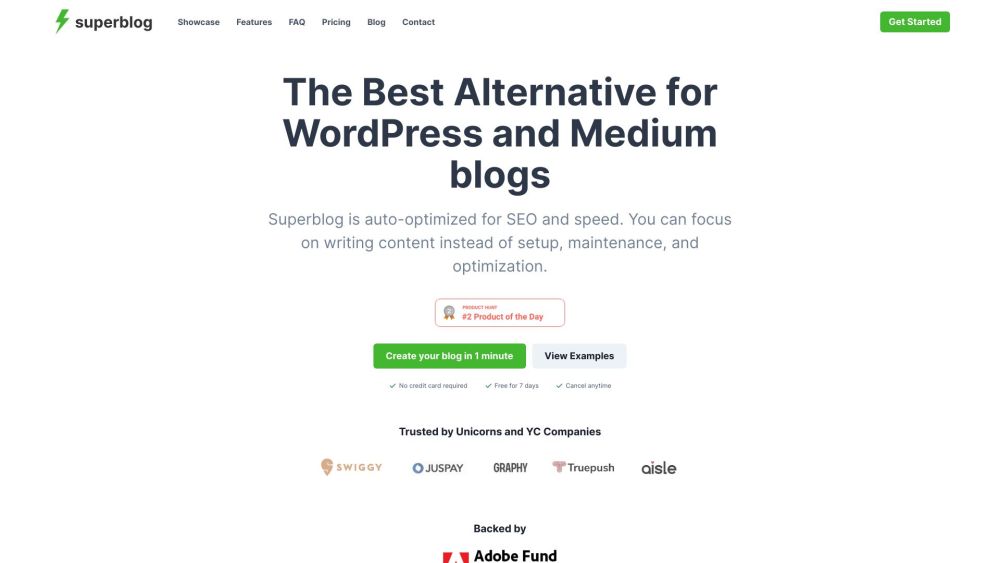 Superblog: Swift Blogging Platform with Best Practices Inbuilt