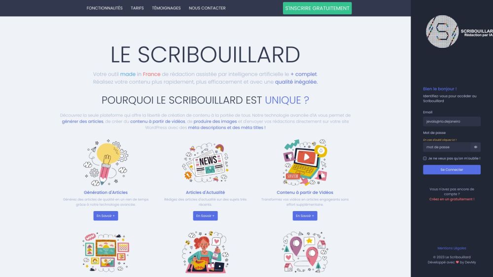 Le Scribouillard: AI-Driven, Fast, Effective SEO Writing