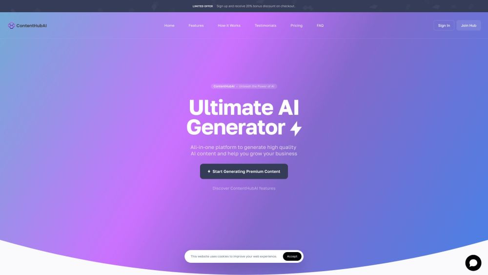 ContentHubAI: AI Images, Text, Chatbots for Content Creation