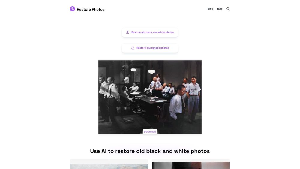 Restore Photos: AI for Old Photo & Blurry Face Restoration