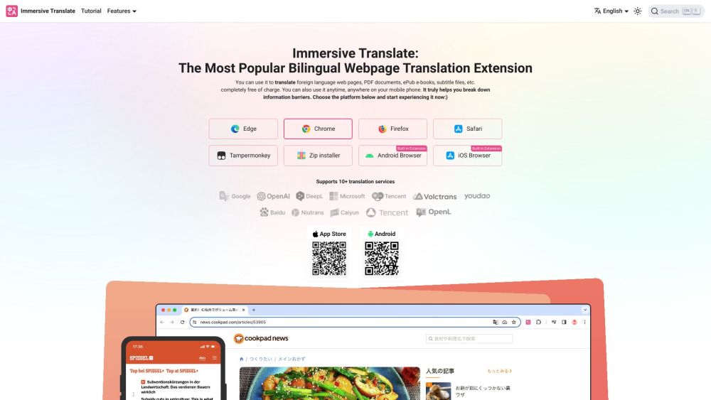 Immersive Translate: Free Bilingual Document Translation