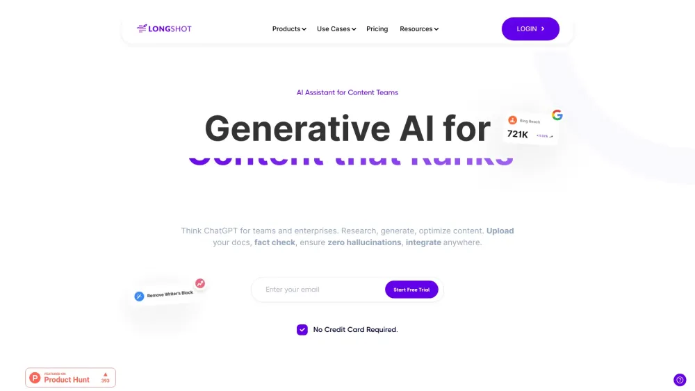 LongShot AI: Plan, Generate, Optimize Content to 2034