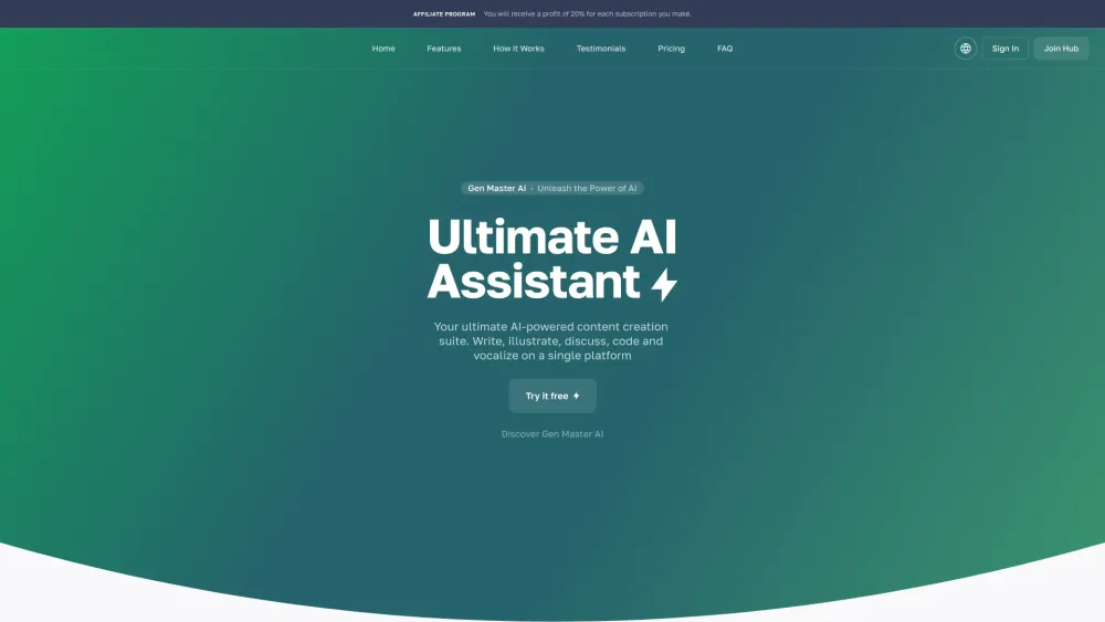 Gen Master AI: Streamline, Edit & Publish Content Easily