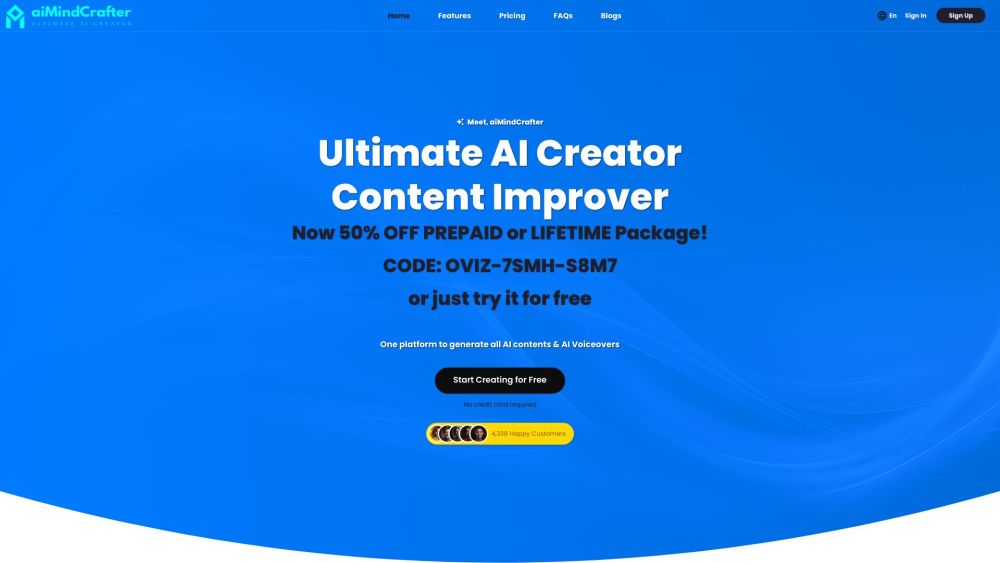 aiMindCrafter: AI-Driven Text Generation Platform