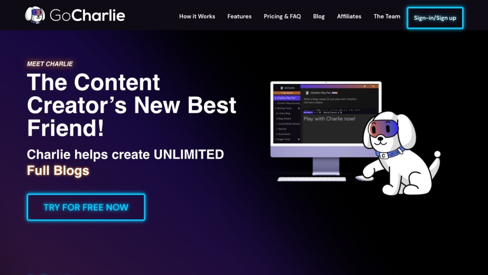 GoCharlie: AI Tool for Quick, Engaging Content Creation