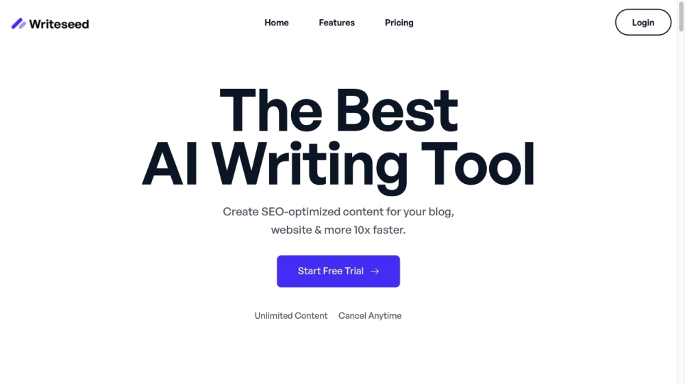 Writeseed.com: AI Writing for SEO, Fast Content Creation