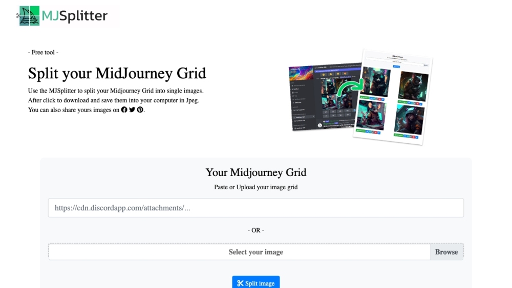 Midjourney Grid Splitter: Free, Private Tool to Divide Images Online