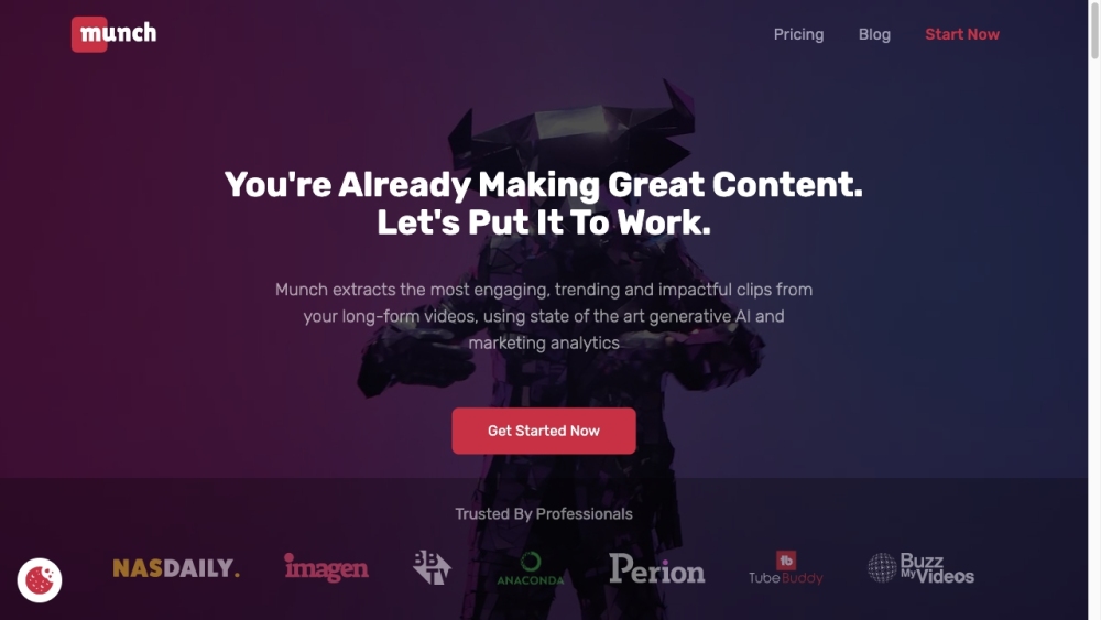 Munch: AI Video Editing, Auto-Captioning and Content Strategy