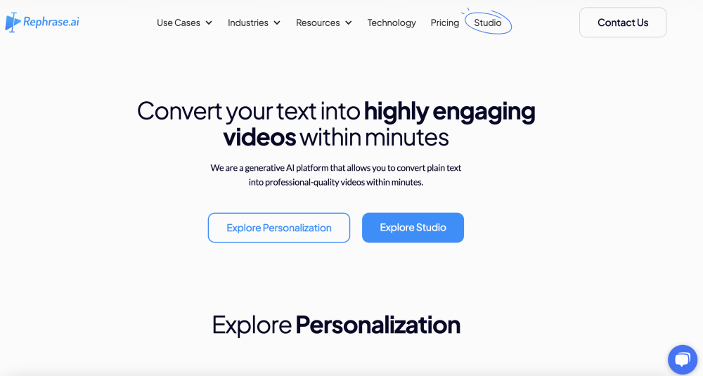 Rephrase.ai: AI Videos, Digital Avatars, Cost Saving Platform