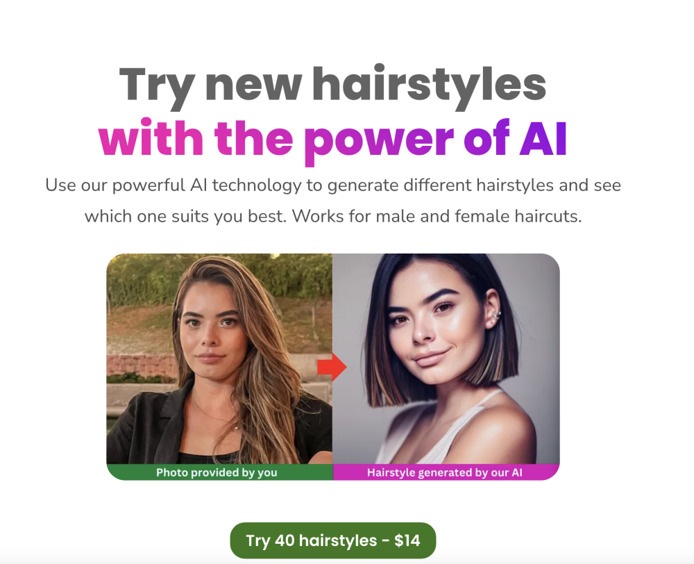 Hairstyle AI: Virtual Haircut Simulation & Real-Time Style Testing