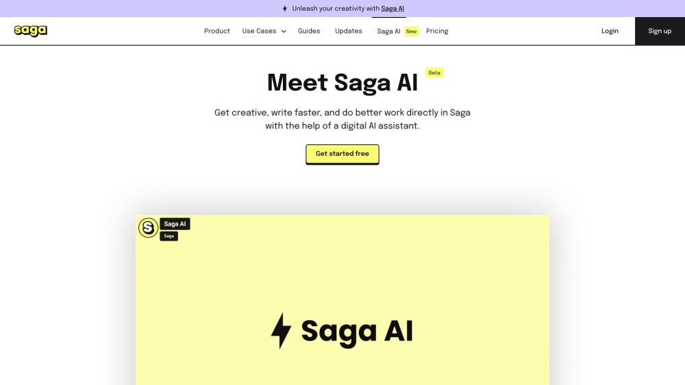 Saga: AI-Powered Workspace for Notes, Docs, Tasks