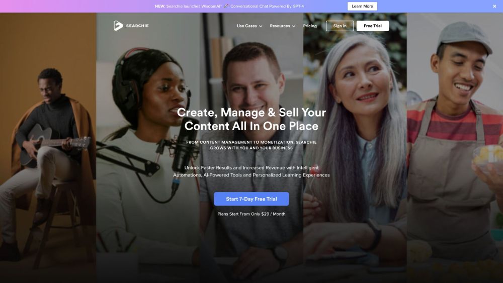 Searchie: Create, Manage & Sell Digital Content