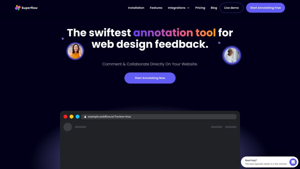 Superflow: Website Feedback & Collaborative Design Tool - Streamline Process