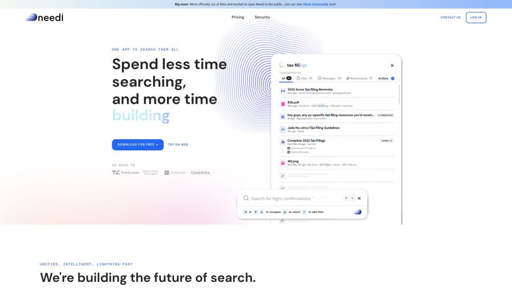 Needl: Find Any Document, Message, or File Instantly Across Web Apps