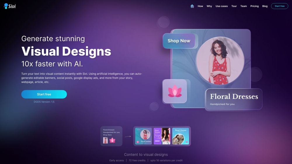 Sivi AI: Instant Graphic Designs for Ads, Websites, Socials & More