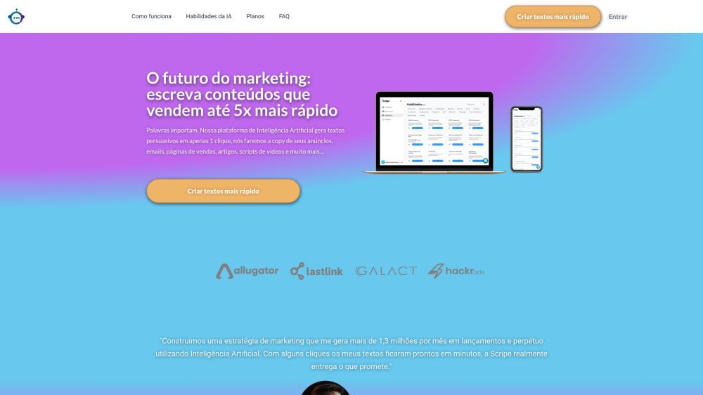 Scripe: Boost Sales with AI-Driven Copywriting Tool