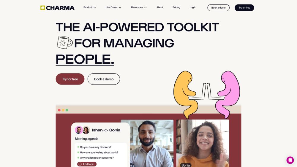 Charma: AI Toolkit for Teams, Meetings, Goals, Feedback & Reviews