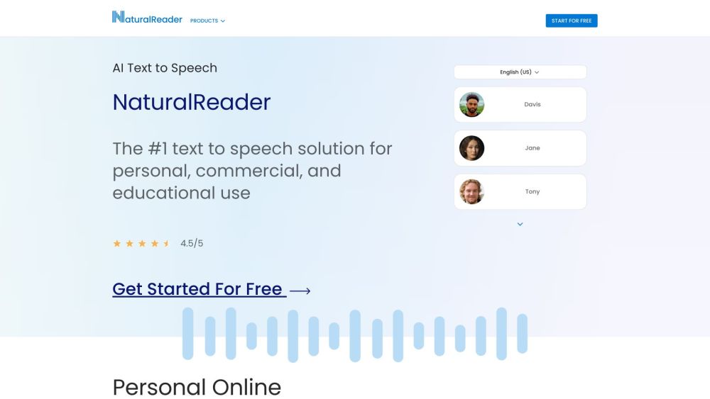 NaturalReader: AI Text-to-Speech, Audio eBook & PDF Converter, Voice Generator