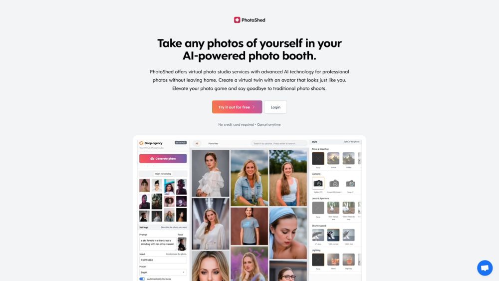 PhotoShed: Virtual Studio & AI Models for Pro Photos at Home