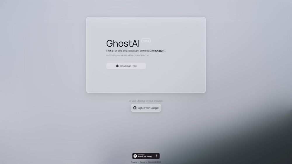 GhostAI: AI Email Assistant for Efficient Writing & Management