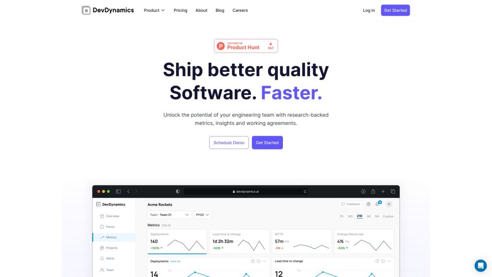 DevDynamics: Ship Quality Software Faster with Team Metrics