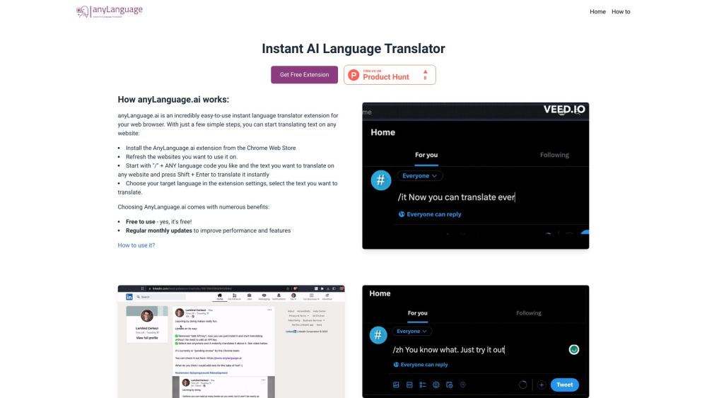 AnyLanguage.ai: AI Browser Translator for Multiple Languages