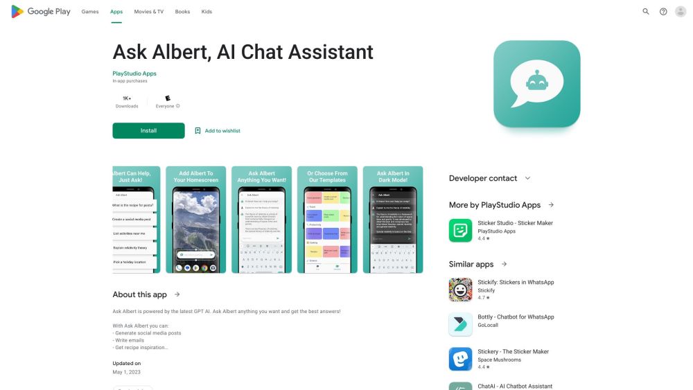 Ask Albert AI: Chat Assistant with GPT and Predefined Widget Library