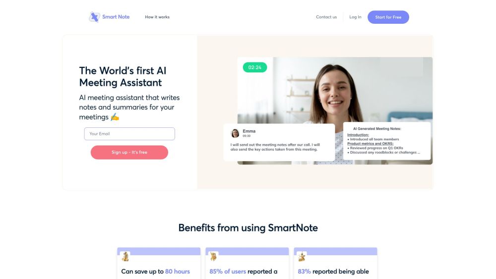 Smart Note AI: Transcription, Summaries & Action Items from Meetings