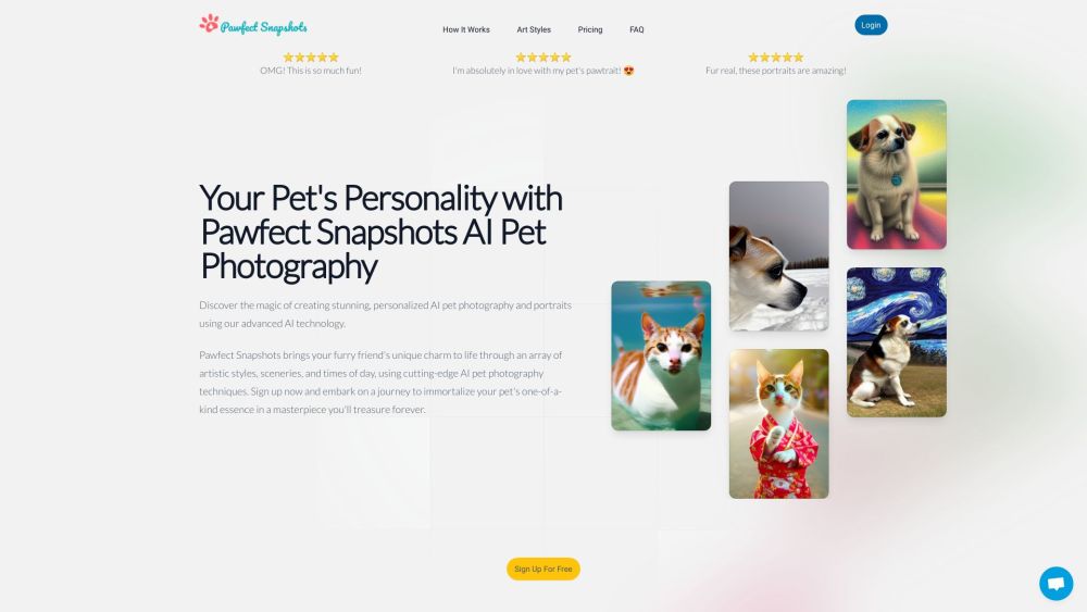 Pawfect Snapshots: Custom AI Pet Portraits from Your Photos