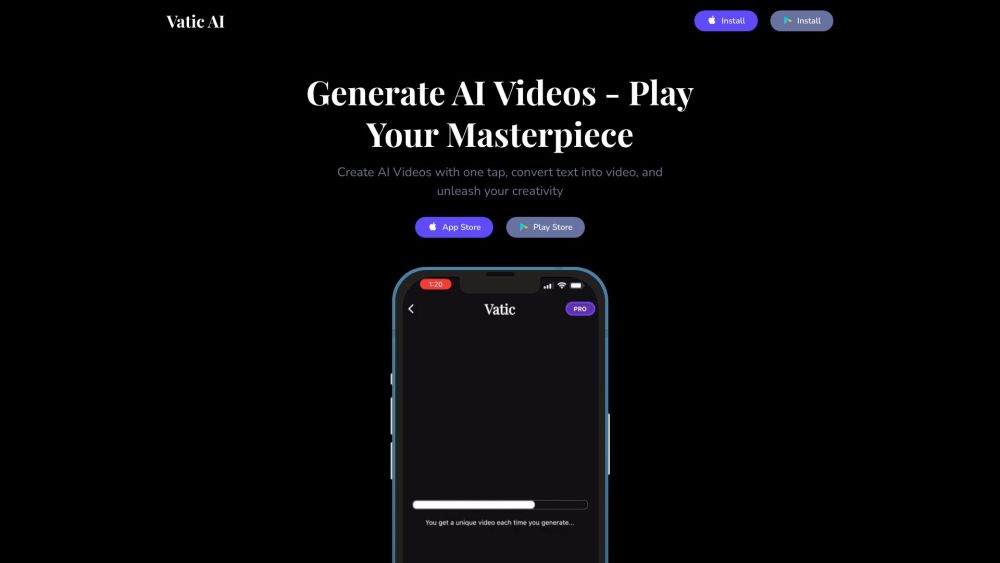 Vatic AI: Text to Video Tool - Instantly Create Engaging Videos