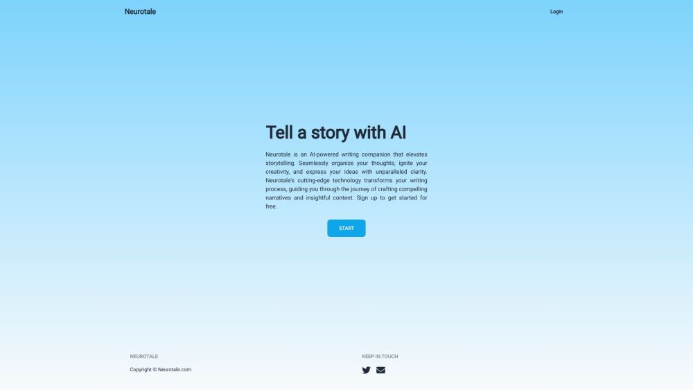 Neurotale: AI Tool for Blogs, Notes, Fiction Writing Skills