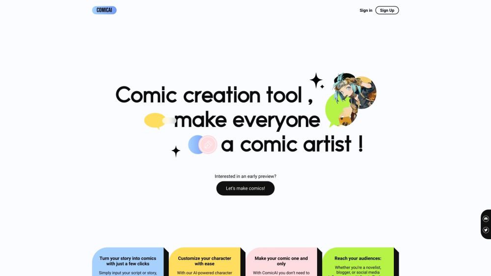 Comicai: Create and Customize Personalized Comics and Illustrations Online