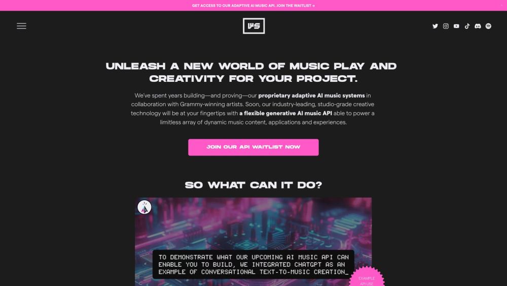 WarpSound: AI Music Platform for Infinite Play & Real Time Creation