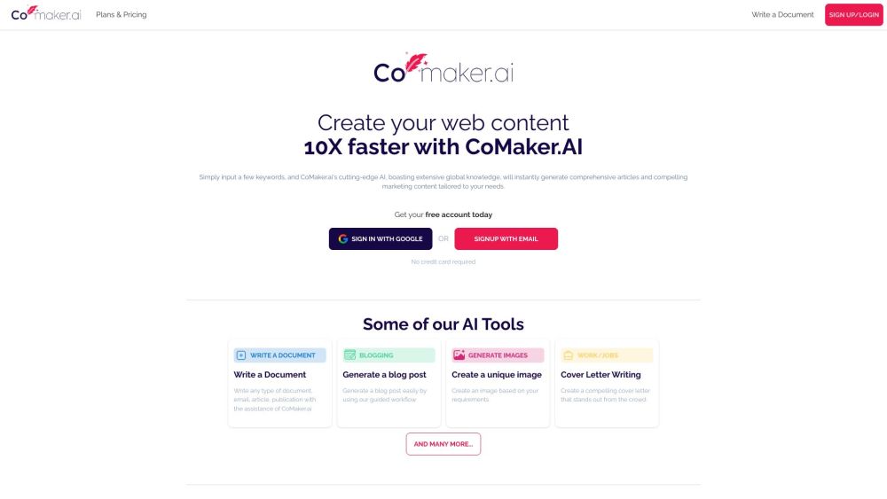 CoMaker.ai: AI Business Growth & Project Management for Entrepreneurs