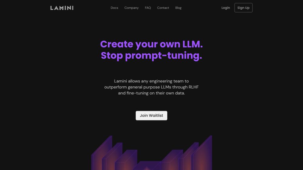 Lamini: AI-Powered LLM - Automate, Streamline & Boost Productivity